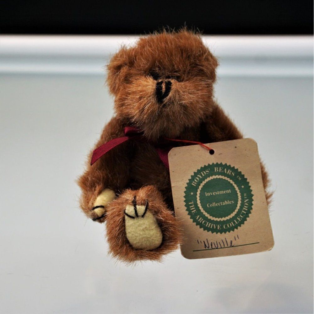 Boyds Bears And Friends Neville Bear Plush Vintage 1990-95 Archive Collection